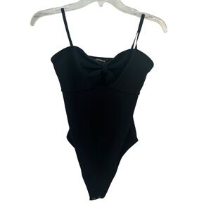 Express Black Strapless Bodysuit